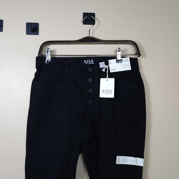 a.n.a Womens High Rise Jegging Skinny Fit Jean in Black Size 8 - Picture 2 of 9